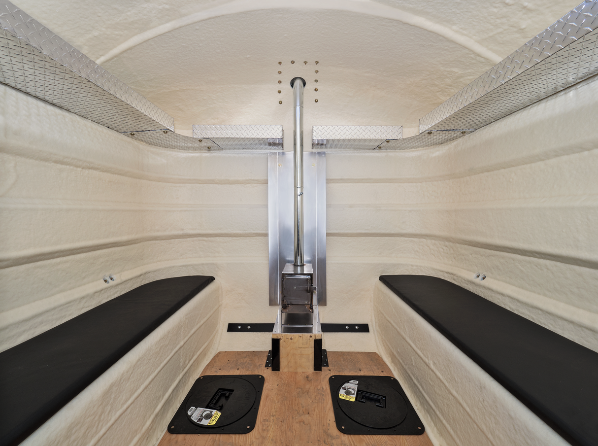 Set Black Bench Seats covered/-40 cold weather vinyl