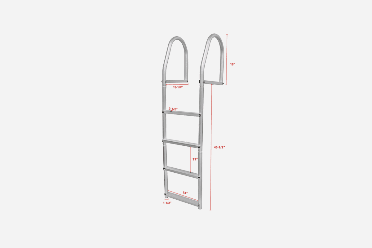 Aluminum Fixed Dock Ladders