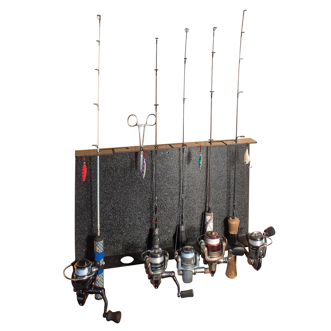 Wall Mount Ice Fishing Rod Combo Rack